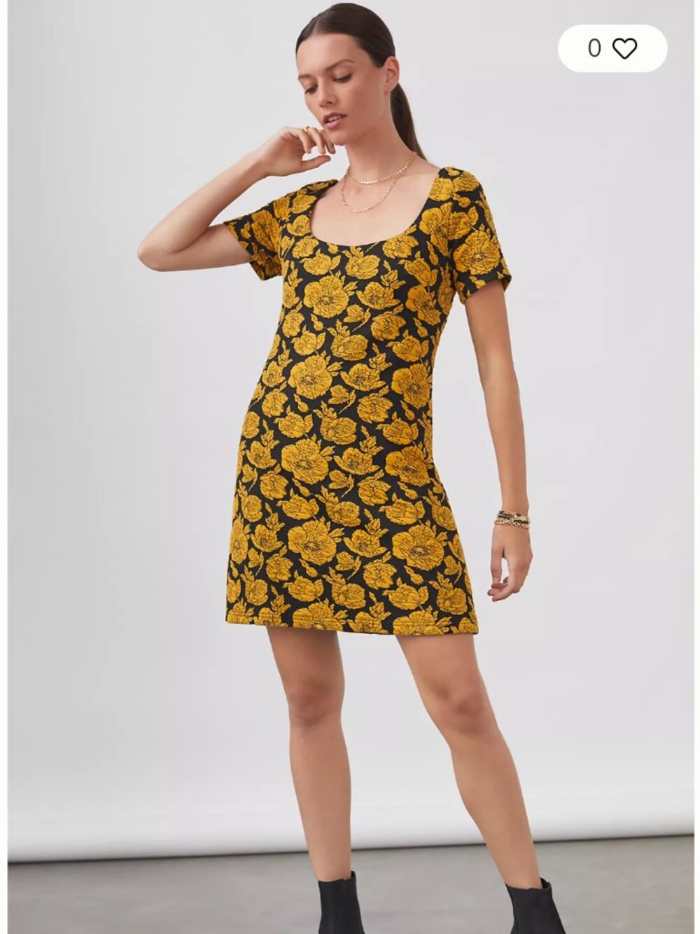 Anthropologie Maeve Jacquard Mini Dress Large